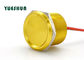 Китай Алюминиевый Пьезо переключатель кнопки ОТСУТСТВИЕ тела желтого цвета лампы 25мм 24ВАК 100мА экспортер